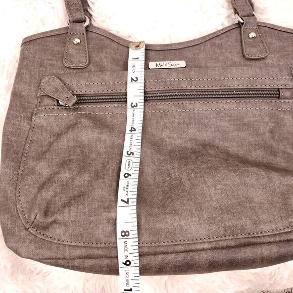 Multi Sac Oakland Gray Tote Bag Purse Storage - Picture 14 of 15